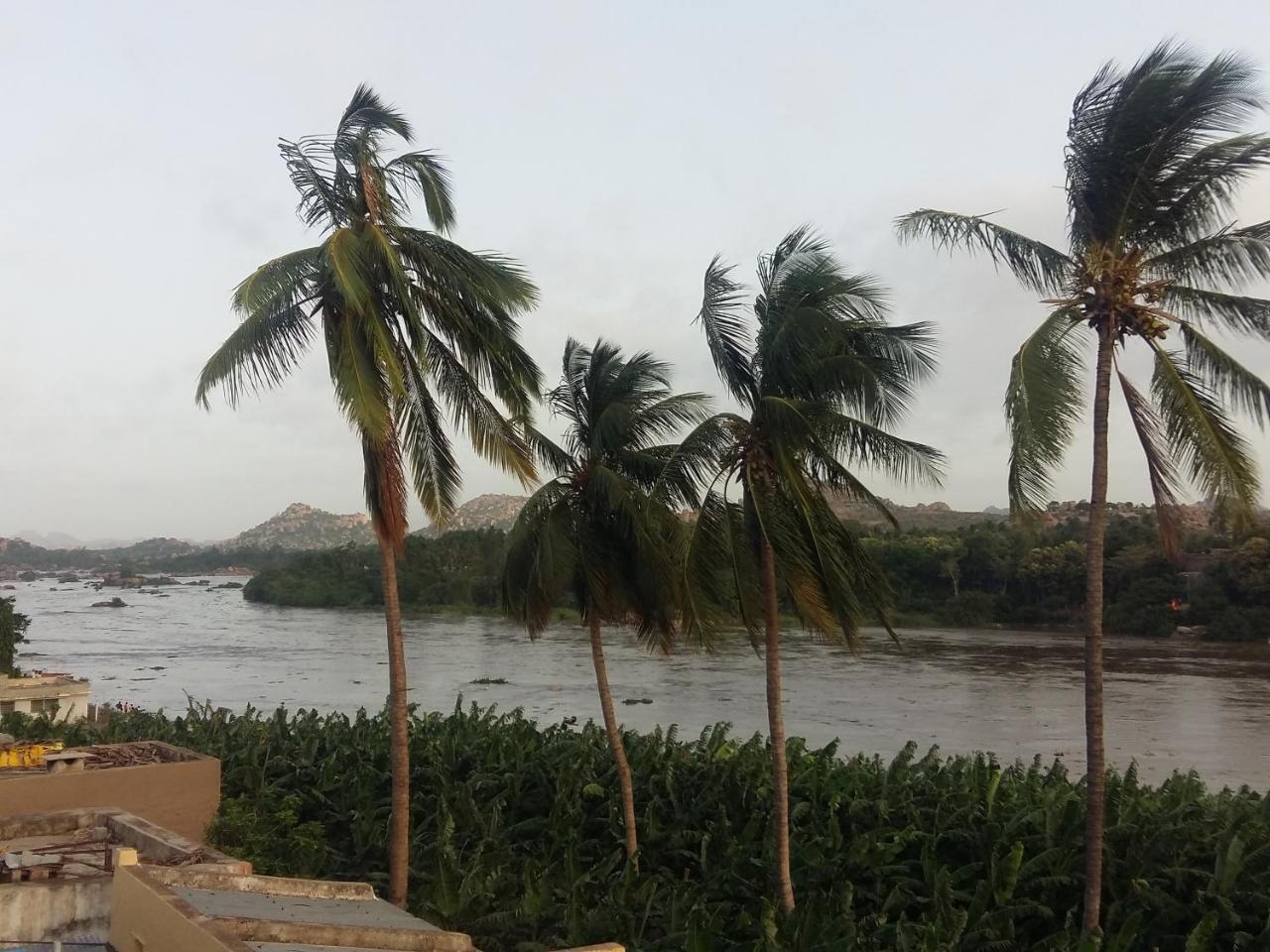 Riverside Homestay Hampi Bagian luar foto